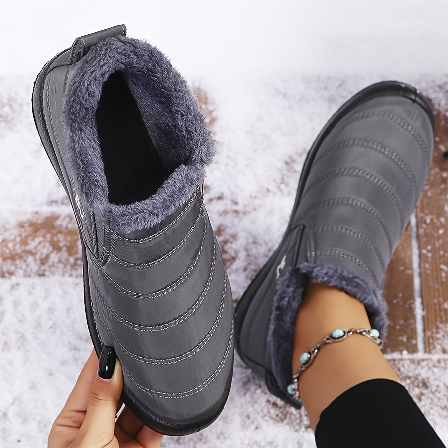 Océane | Bottes d’hiver chaudes à enfiler