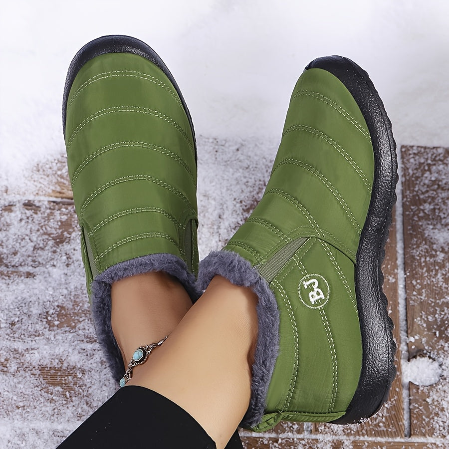 Océane | Bottes d’hiver chaudes à enfiler