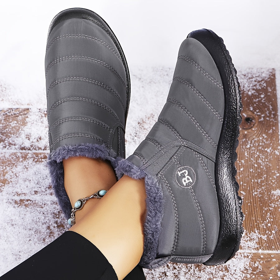 Océane | Bottes d’hiver chaudes à enfiler