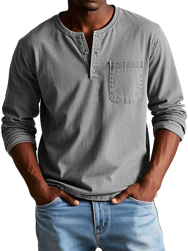 Louis | Chemise Vintage à Manches Longues