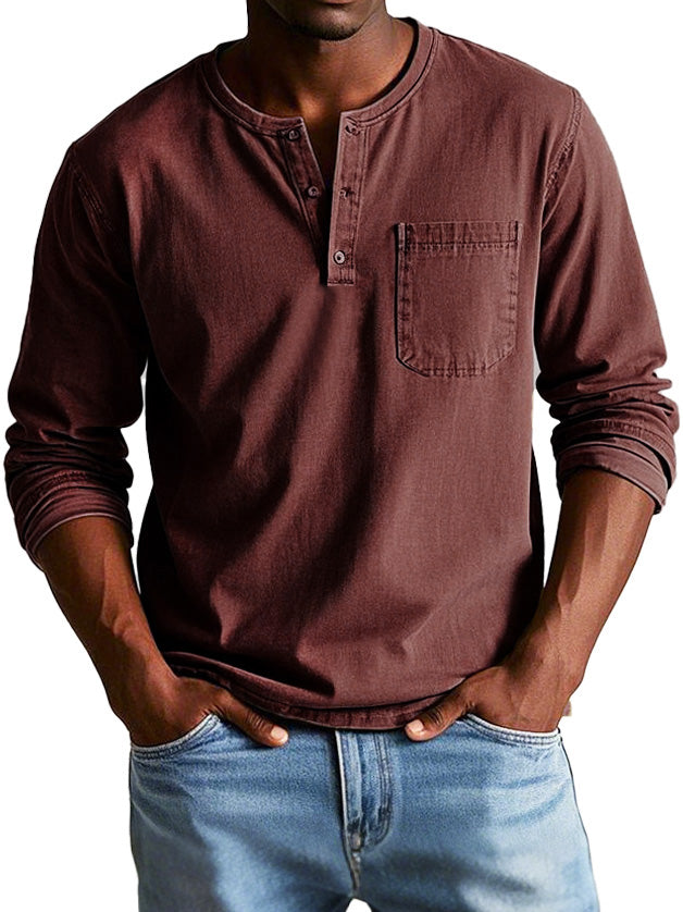Louis | Chemise Vintage à Manches Longues