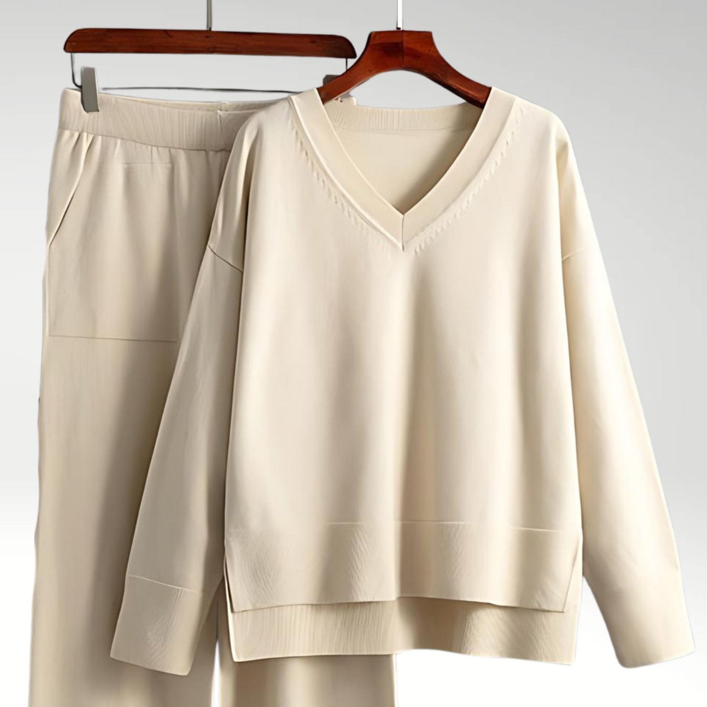Isabelle | Luxe V-Neck Two Piece Set