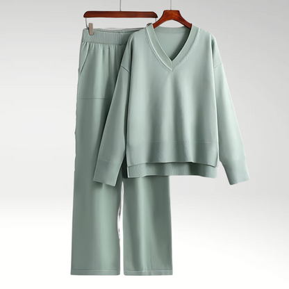Isabelle | Luxe V-Neck Two Piece Set