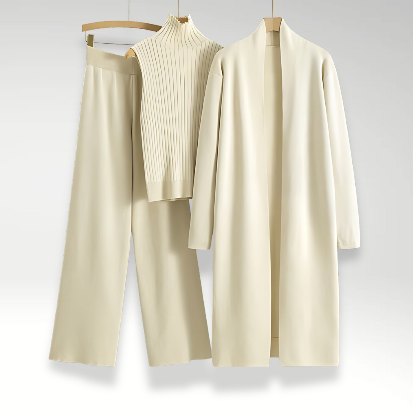 Claire | Ensemble trois pièces en maille Luxe