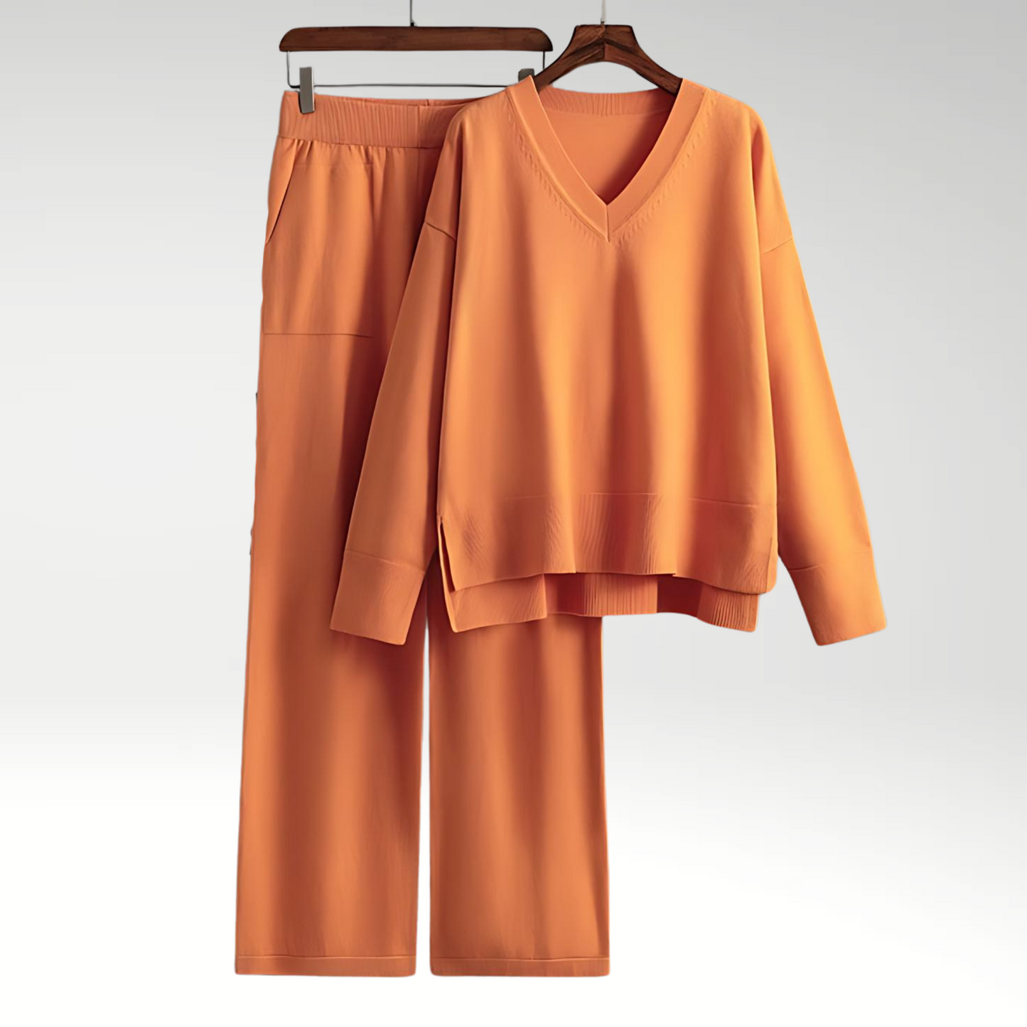 Isabelle | Luxe V-Neck Two Piece Set