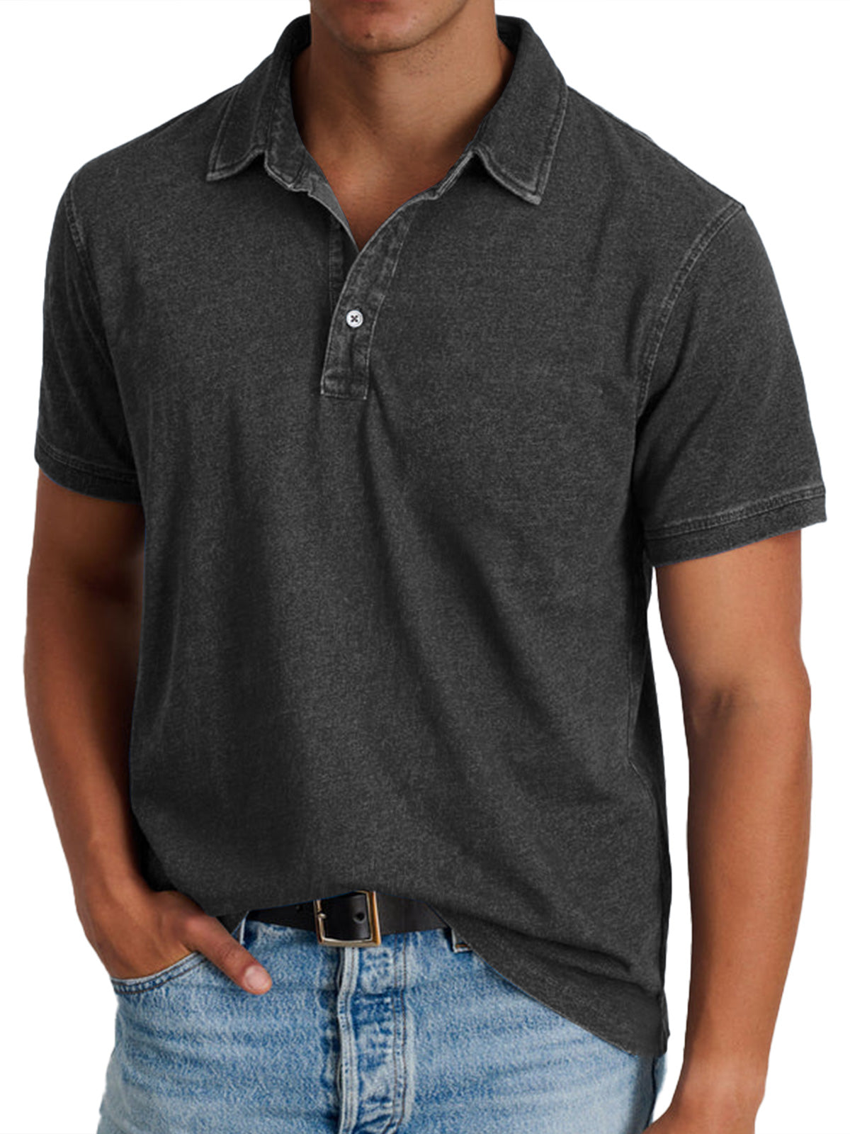 Hugo | Polo avec collier pour hommes