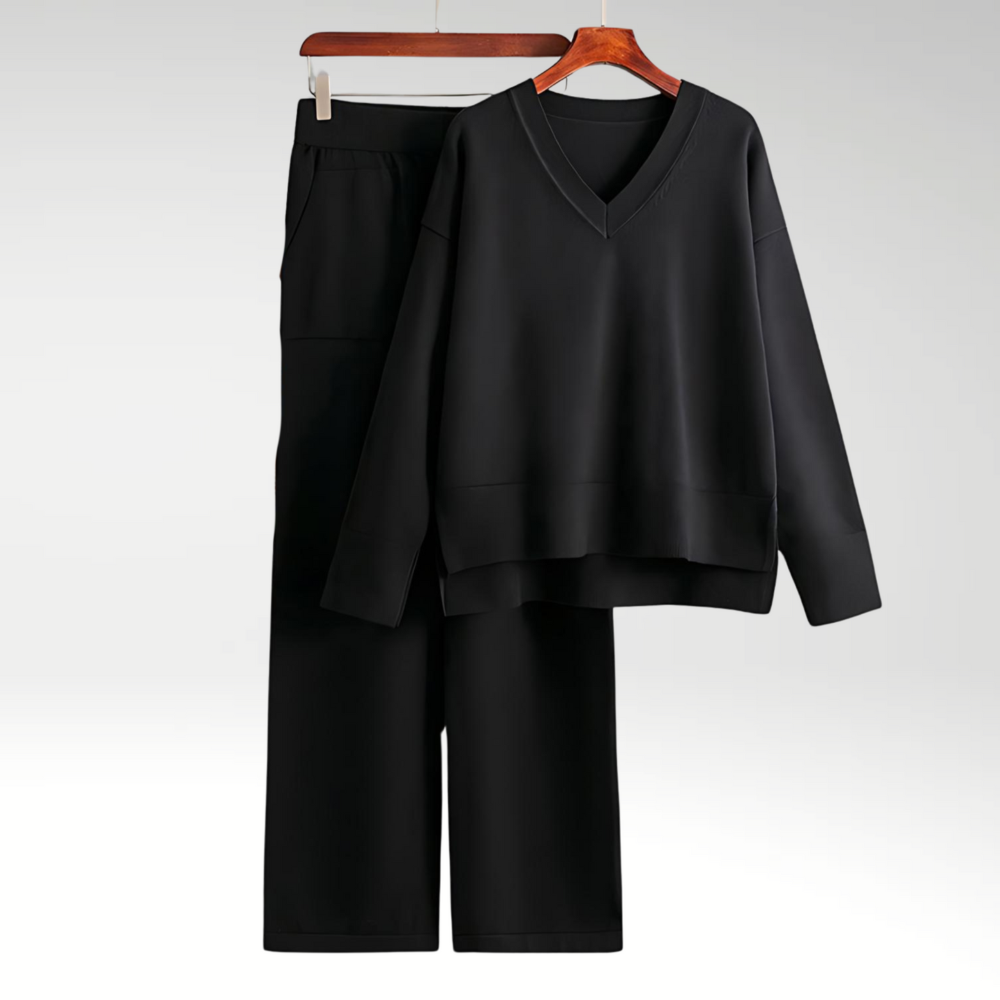 Isabelle | Luxe V-Neck Two Piece Set