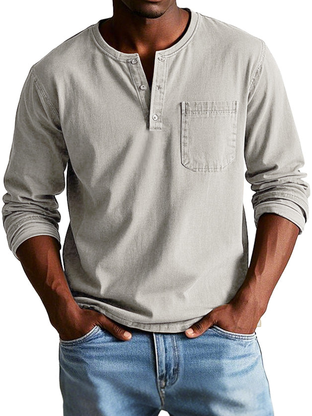 Louis | Chemise Vintage à Manches Longues