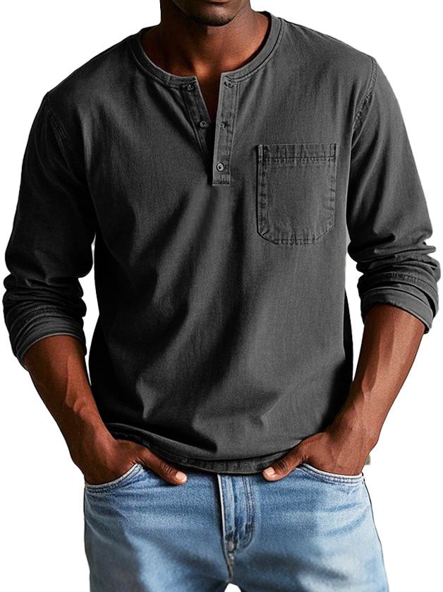 Louis | Chemise Vintage à Manches Longues