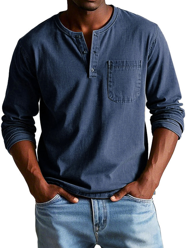 Louis | Chemise Vintage à Manches Longues