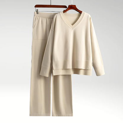 Isabelle | Luxe V-Neck Two Piece Set