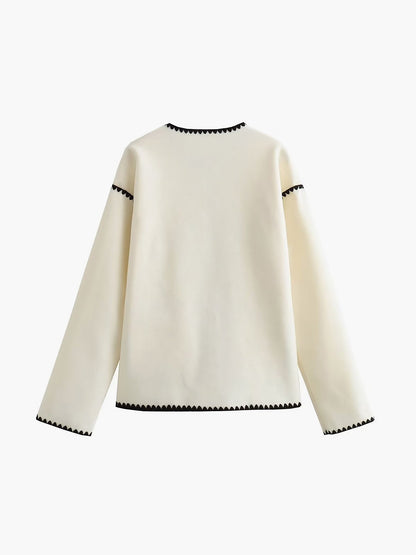Ophélie | Veste contrastée
