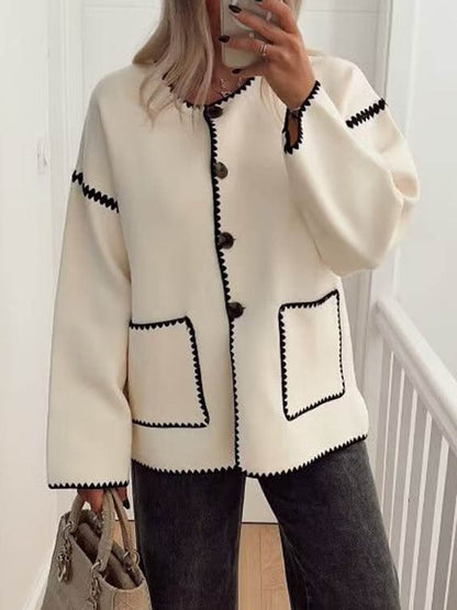 Ophélie | Veste contrastée