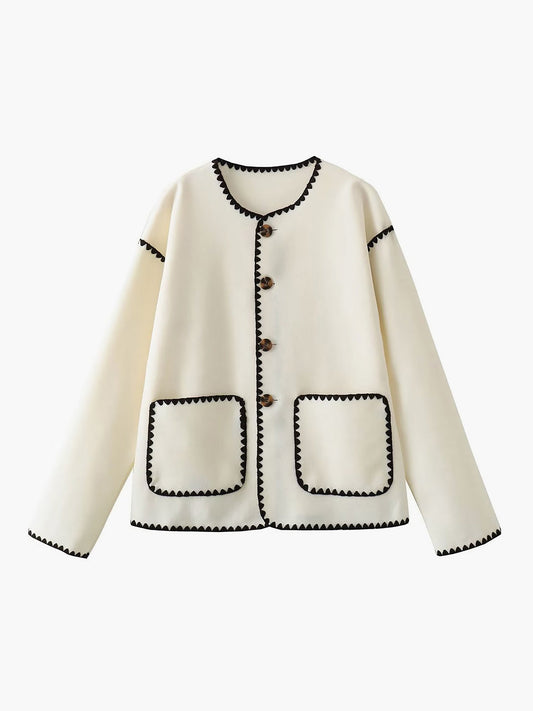Ophélie | Veste contrastée