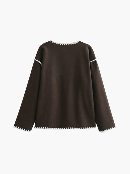 Ophélie | Veste contrastée