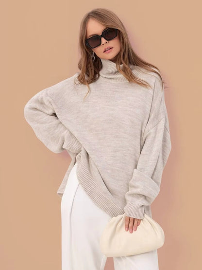 Lilou  | Pull avec fente surdimensionnée