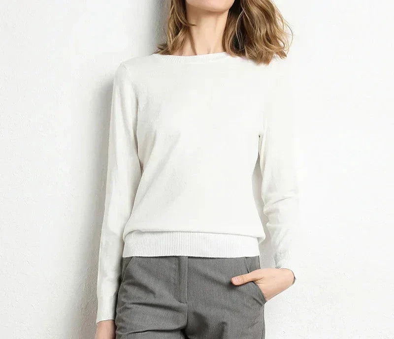 Elaine | Pull confort en laine essentiel