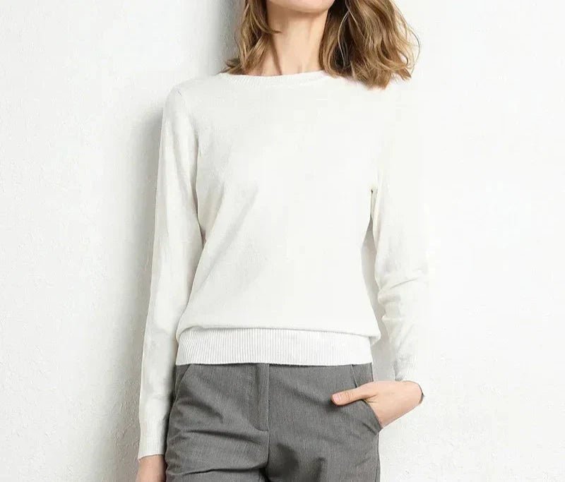 Elaine | Pull confort en laine essentiel