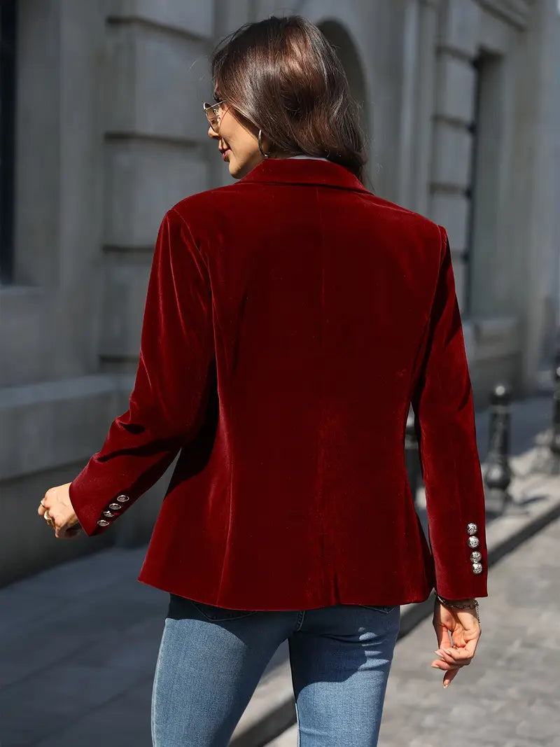 SARAH | VESTE EN VELOURS ÉLÉGANTE