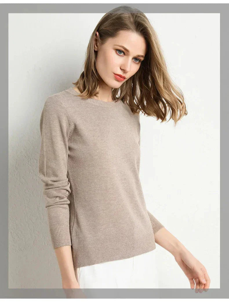 Elaine | Pull confort en laine essentiel