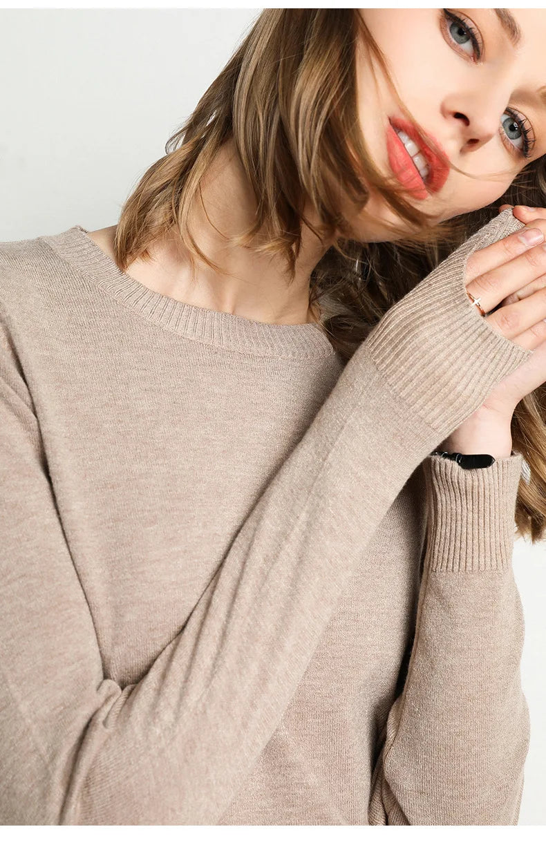 Elaine | Pull confort en laine essentiel