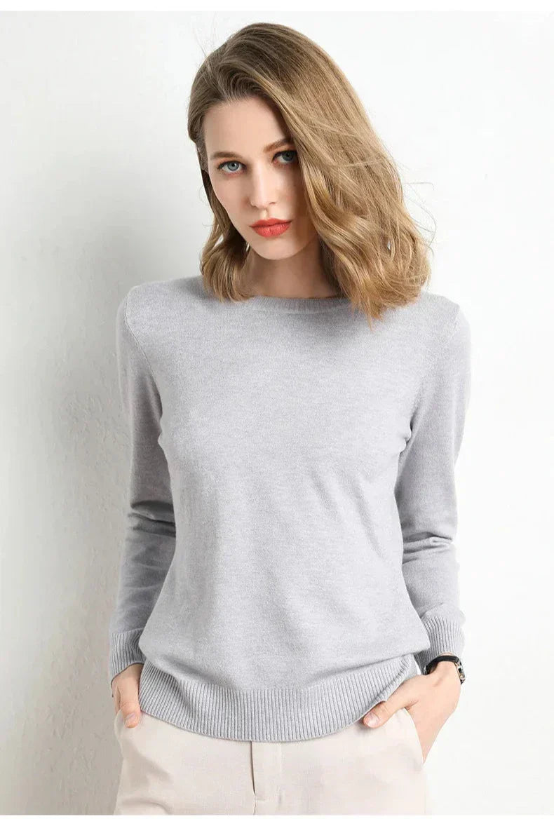 Elaine | Pull confort en laine essentiel